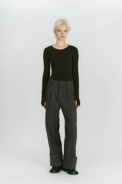 WIDE ROLLUP PANTS / GARY