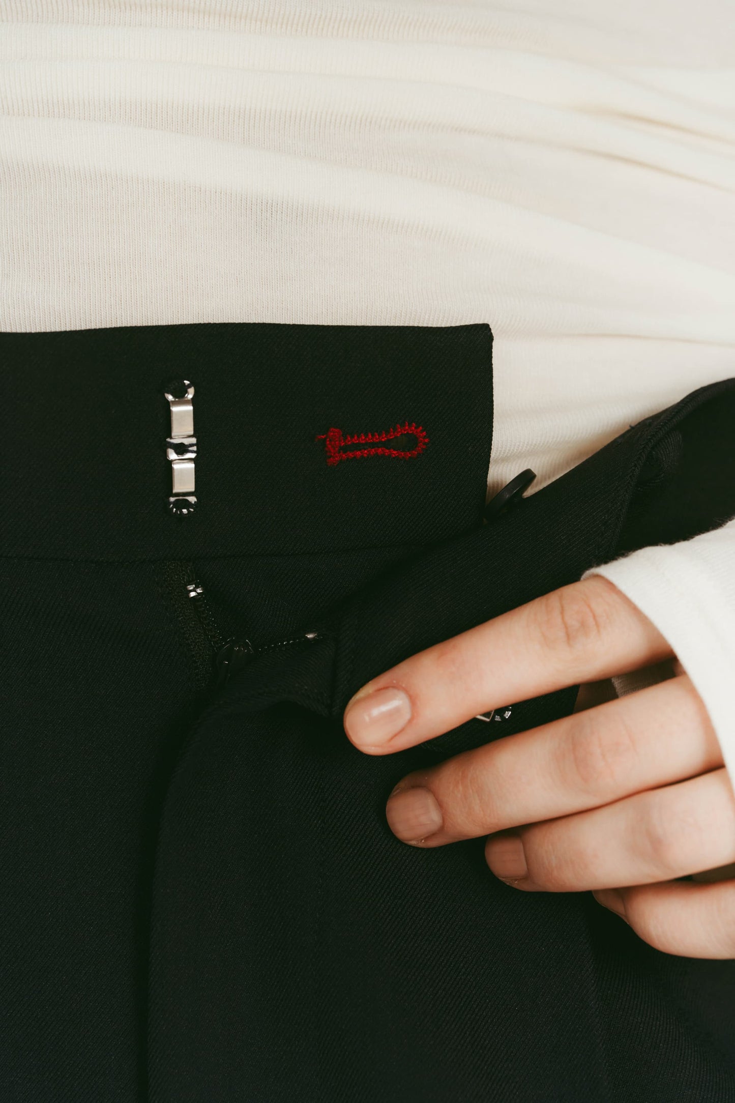 WIDE ROLLUP PANTS / NAVY