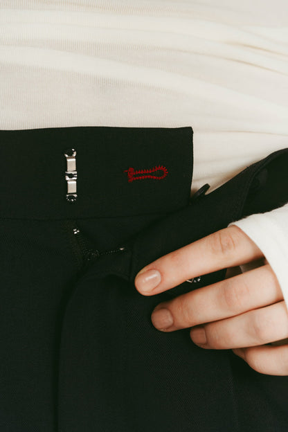 WIDE ROLLUP PANTS / NAVY