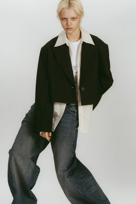 OVER SHOULDER JACKET / BLACK