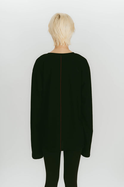 BACKLINE LOOSE TOPS / BLACK