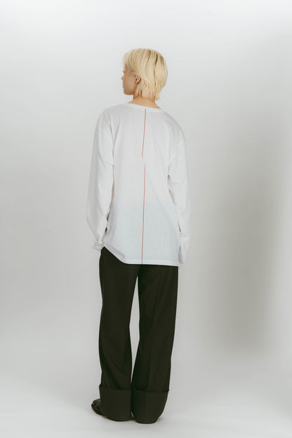 BACKLINE LOOSE TOPS / WHITE