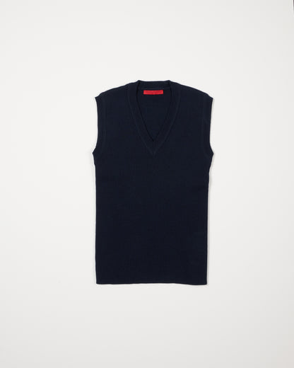 V NECK NOSLEEVE TOPS