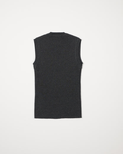 V NECK NOSLEEVE TOPS