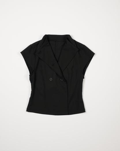 2WAY SLEEVELESS BUTTON VEST