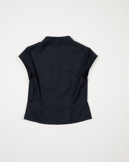 2WAY SLEEVELESS BUTTON VEST