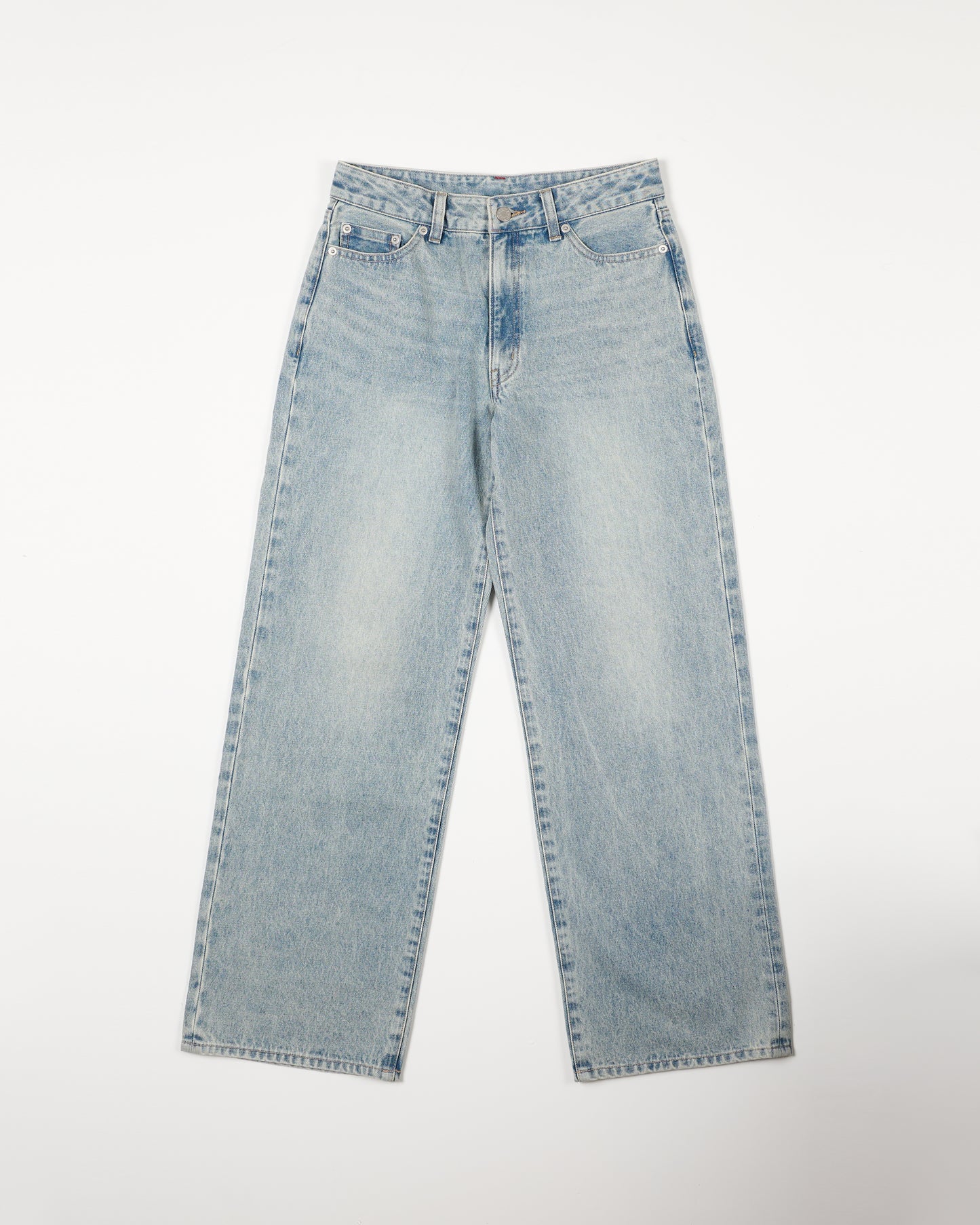 WIDE STRAIGHT DENIM PANTS