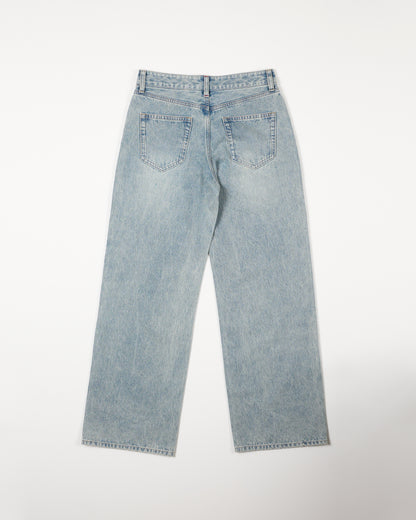 WIDE STRAIGHT DENIM PANTS