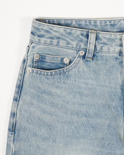 WIDE STRAIGHT DENIM PANTS