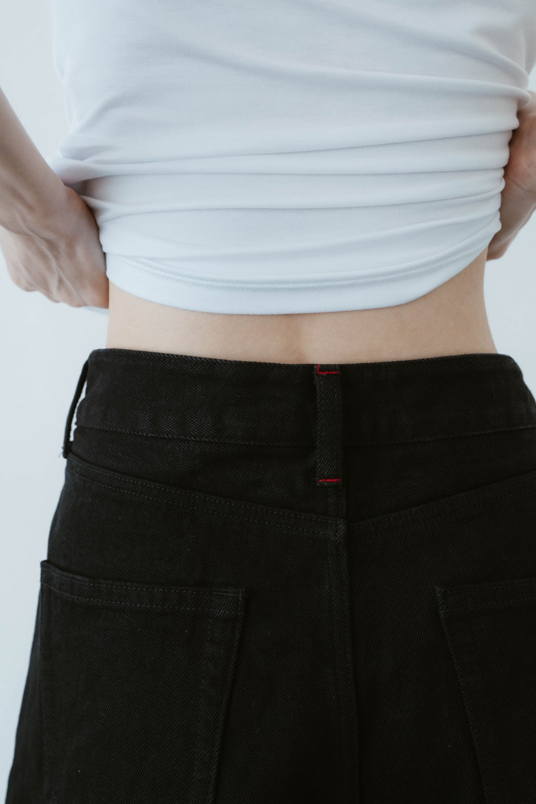 WIDE STRAIGHT DENIM PANTS