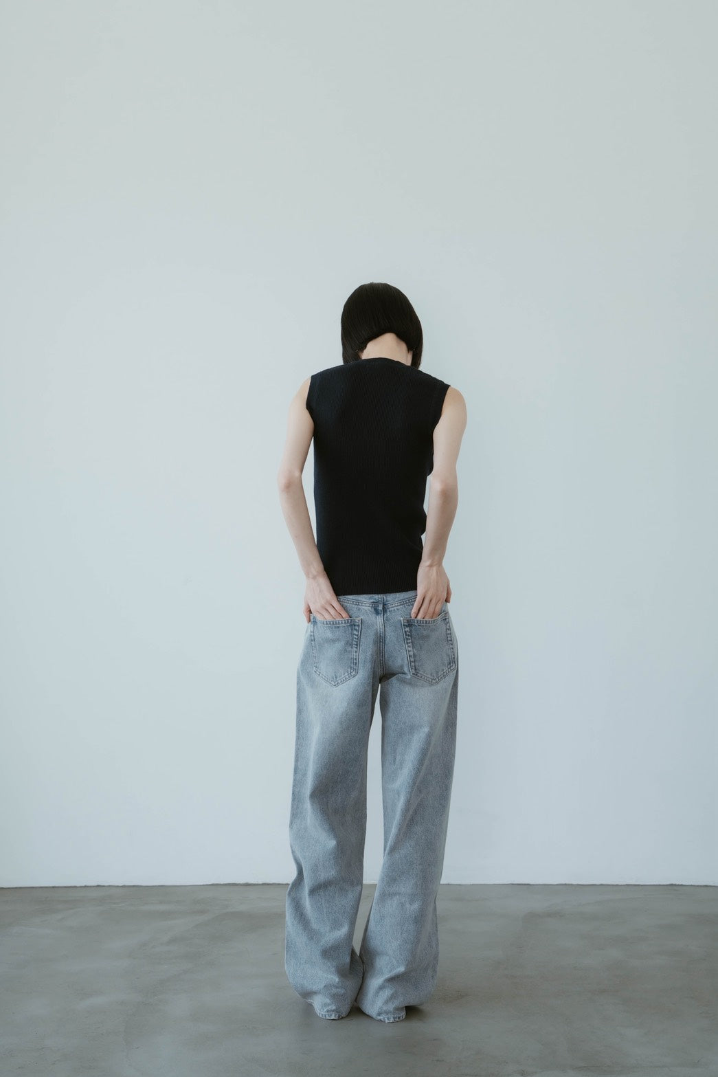 WIDE STRAIGHT DENIM PANTS