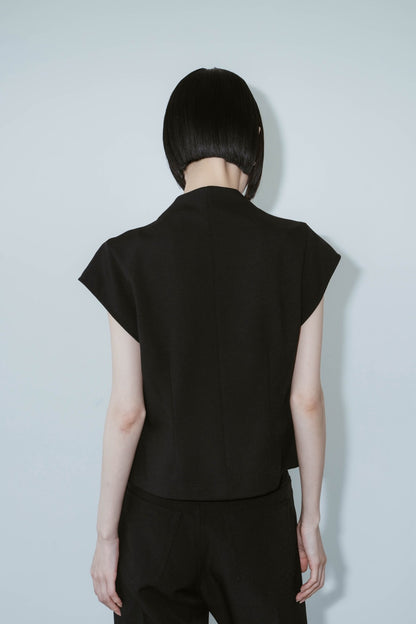 2WAY SLEEVELESS BUTTON VEST