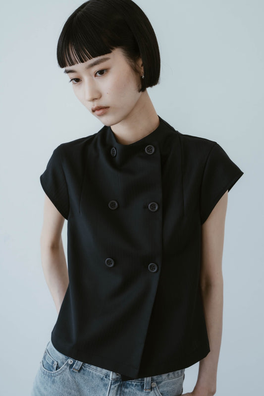2WAY SLEEVELESS BUTTON VEST