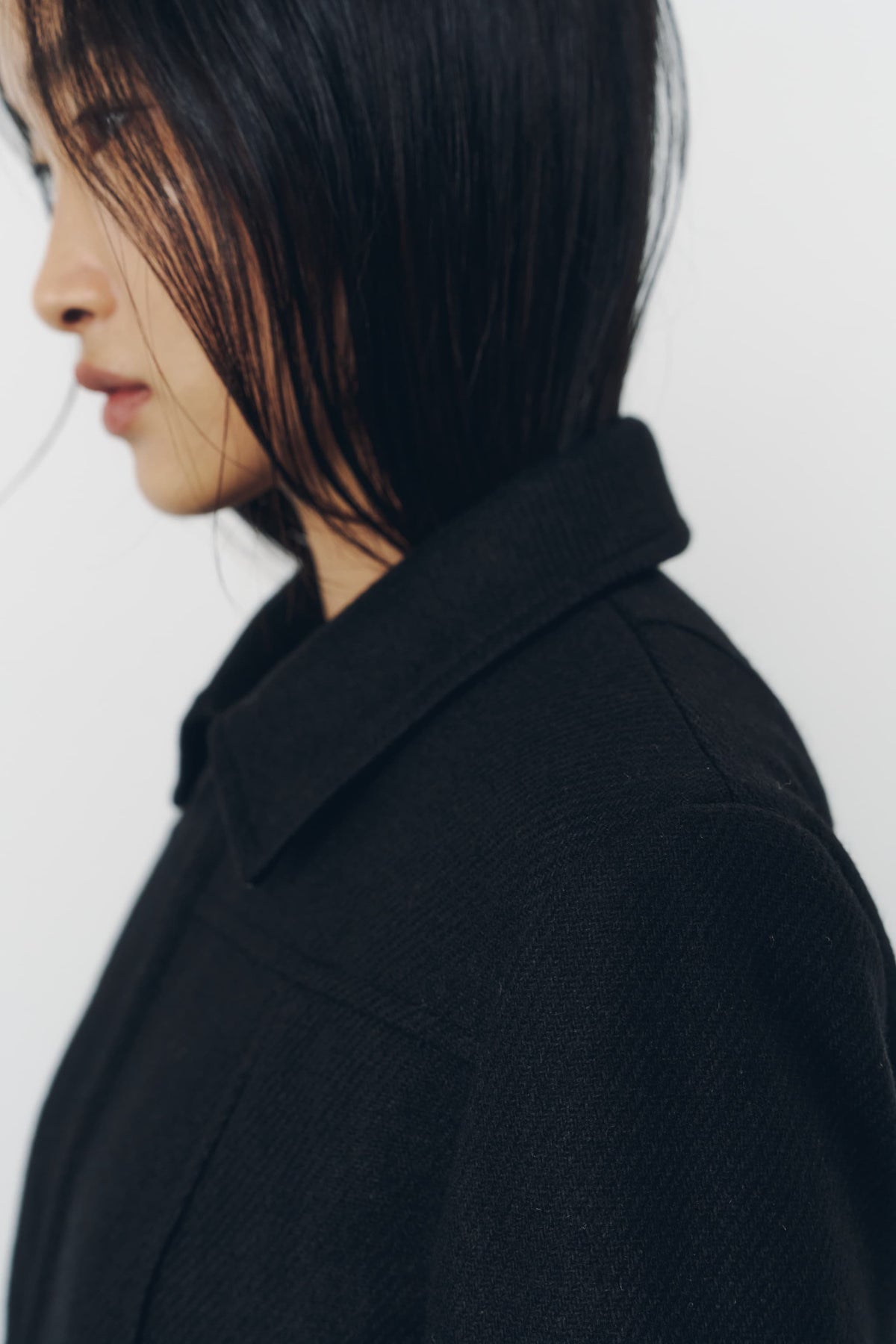 CROPPED ZIP JACKET/BLACK