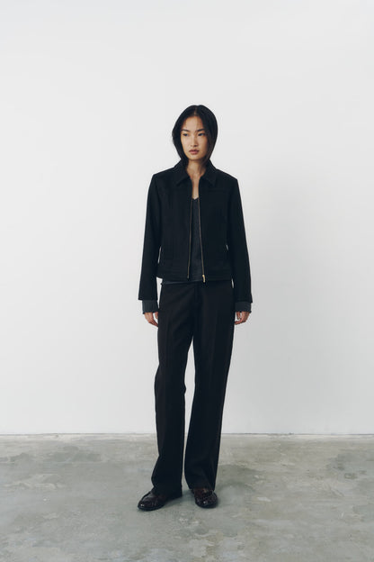 CENTER PRESS PANTS/BLACK