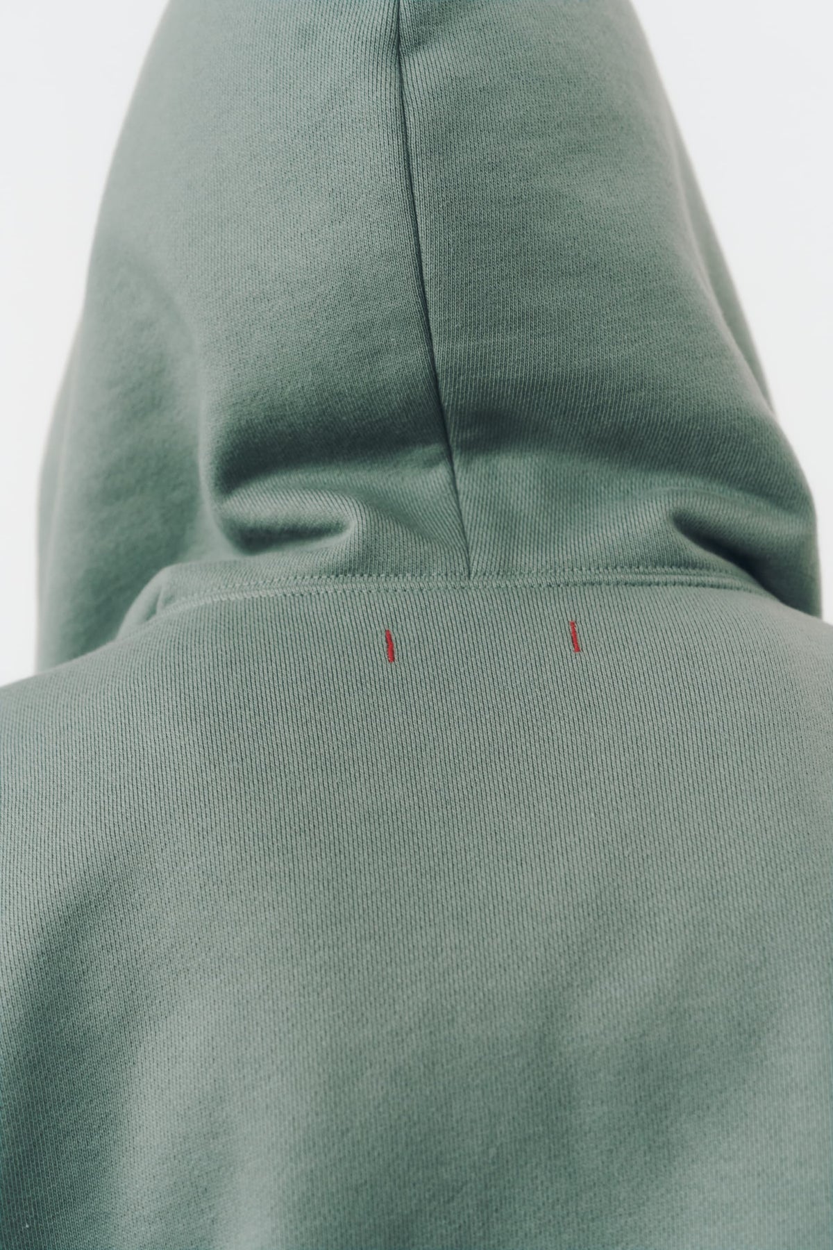 VOLUME ZIP HOODIE/MOSS GREEN