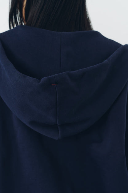 VOLUME ZIP HOODIE/NAVY