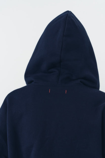 VOLUME ZIP HOODIE/NAVY